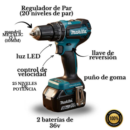 Taladro Inalámbrico Mkt 36v + Maletín